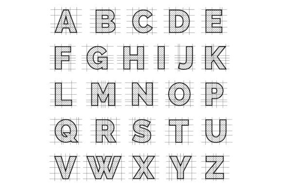Blueprint Style Font: A Crafts Graphics Review