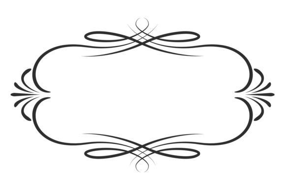 Calligraphic Frame: Vintage Decorative Graphics Element