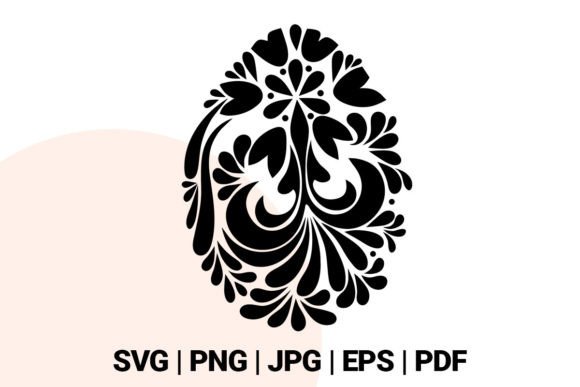 Decorative Egg SVG: Cute Crafts Graphics for Cricut