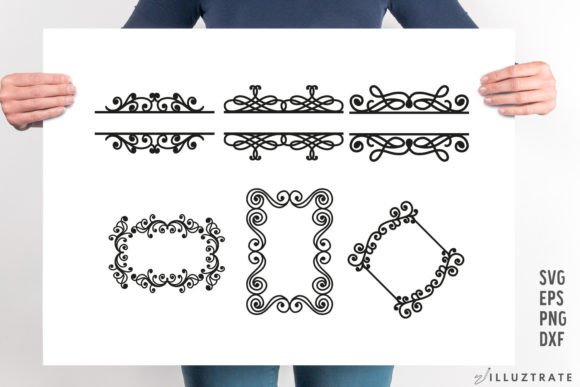 Decorative Frames SVG Cut Files for Graphics & Crafts