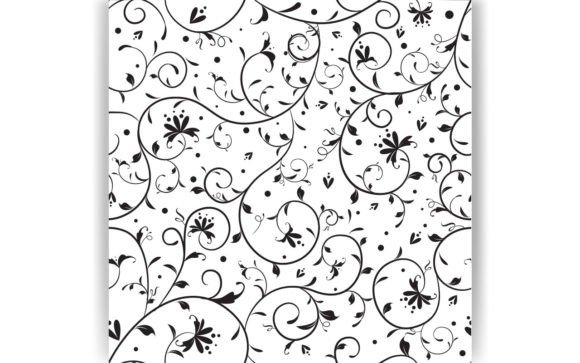Decorative Simple Floral Pattern: Graphics for Designers