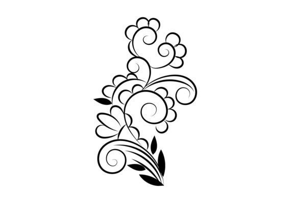 Floral Backround Decorative Flower: Graphics for Crafts