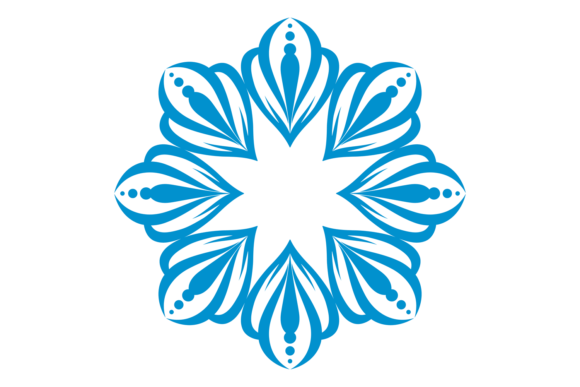 Henna Ornament: Radial Pattern for Crafts & Graphics
