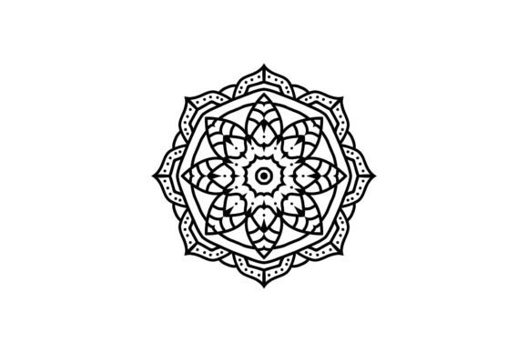 Mandala Art Decorative Icon in Brand Graphics