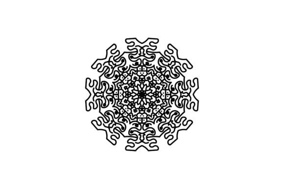 Mandala Decorative Outline Icon: A Graphics Review