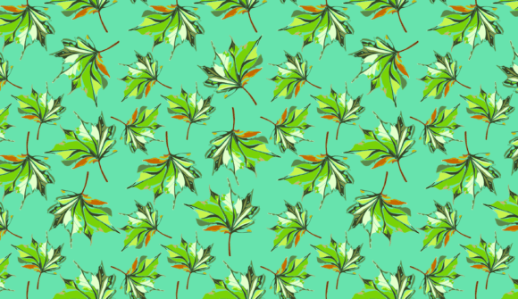 Seamless Decorative Leaves Pattern: Graphics & Patterns Review