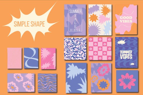 Simple Shapes Vector Design Elements: Graphics for Crafts