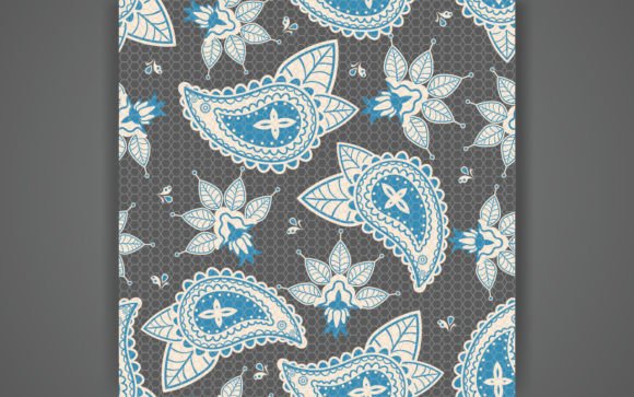 Traditional Paisley Graphics for Crafts Branding Projects