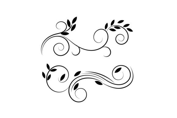 Wildflower Decorative Ornament SVG for Graphics & Crafts